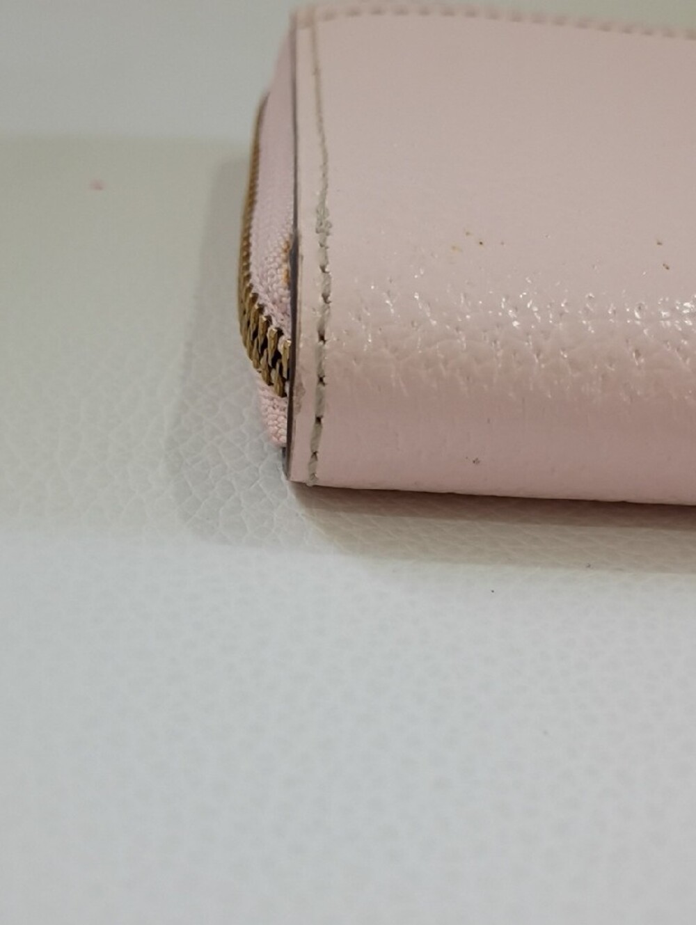 Kate Spade New York Pale Pink Zip-Around Pebbled Leather Wallet - Picture 4 of 11